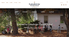 Desktop Screenshot of lansdownefriendsschool.org