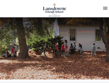 Tablet Screenshot of lansdownefriendsschool.org